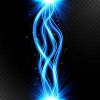 Blue Lightning Flash Bolt, Thunderstorm effect. Vector Illustration