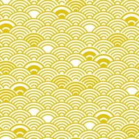 Japanese wave seamless pattern background with random different abstract waves decorations vector