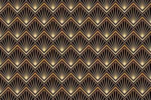 golden square pattern in black background vector