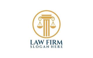 Justice law firm logo. gold, firm, law, icon justice vector