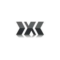 letter X logo with modern code for coding, programming gradient logo template vector