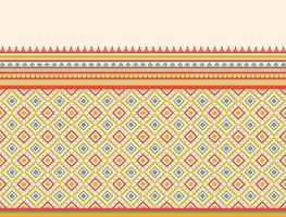 Geometric ethnic oriental pattern background. Design for texture, wrapping, clothing, batik, fabric, wallpaper and background. Pattern embroidery design. vector
