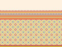 Geometric ethnic oriental pattern background. Design for texture, wrapping, clothing, batik, fabric, wallpaper and background. Pattern embroidery design. vector