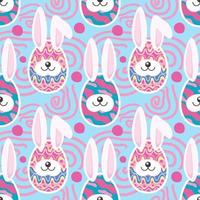 cute and fun easter day seamless vector