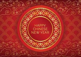 red background chinese new year vector