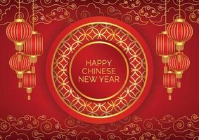 red background chinese new year background vector