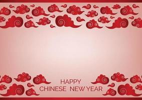 pink and red chinese new year banner design for online website vector