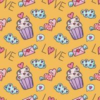 valentine's day seamless cute wallpaper vector