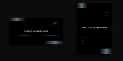 black background with elegant abstract lines for cover, poster, banner, billboard vector