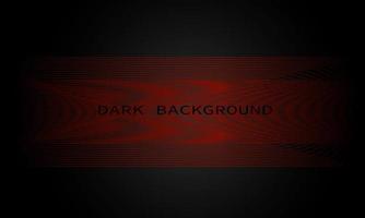 dark background with abstract red line in the middle for cover, poster, banner, billboard vector