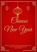 Chinese new year design template vector