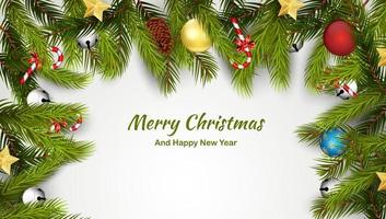 Merry christmas and happy new year vector