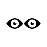 signo de icono de ojo plano. diseño de logotipo de ilustración vector