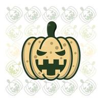 plantillas vectoriales de diseño de logotipo de icono de calabaza sobre fondo blanco vector