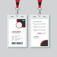 plantilla de diseño de tarjeta de identificación simple
