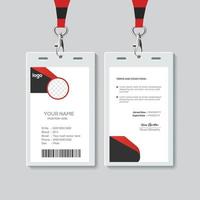 Simple Id card design template vector