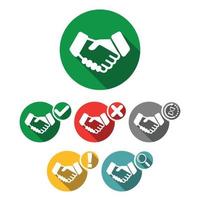 Finance Agreement Icons vector