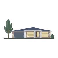 Low House Building vector