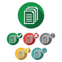 Document File icons vector