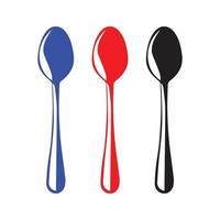 Spoon icons design vector