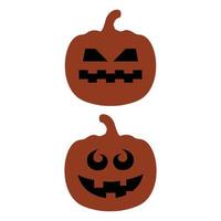 Pumpkin Cartoon Head vector