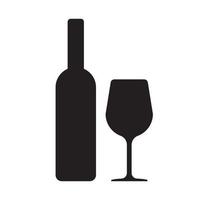 wine and glass vector