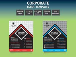 Corporate Flyer Template 9 vector