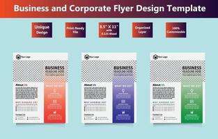 Corporate Flyer Template 16 vector