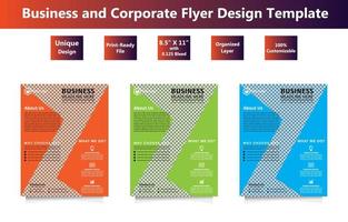 Corporate Flyer Template 15 vector