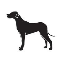 Dog Silhouette Ic vector