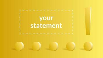 exclamation mark background. suitable for submission of statements and presentations vector