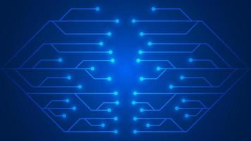 dot and line combined technology abstract background vector