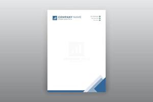 White Business Letterhead with Abstract Ornament vector