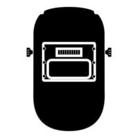 Welder mask icon black color vector illustration flat style image