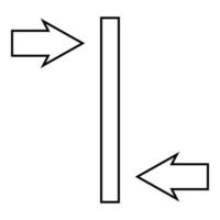 Offset image pattern Designation on the wallpaper symbol icon outline black color vector illustration flat style image