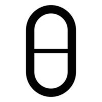 Theta greek small symbol lowercase letter font icon black color vector illustration flat style image