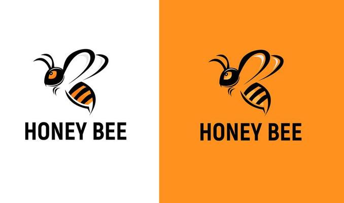 Honey Bee Logo Template