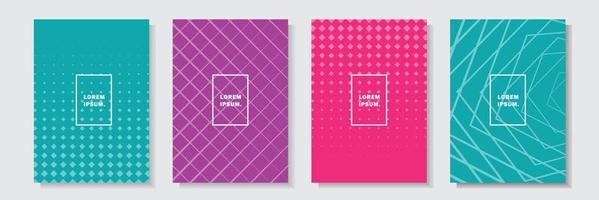 colorful modern cover template future pattern, set collection design vector