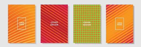 colorful modern cover template future design style material background vector