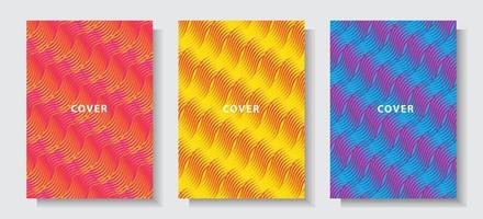 modern cover design set colorful texture element background template vector