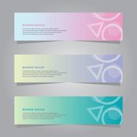 vector modern simple banner template gradient style