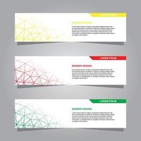 vector geometric modern banner background template