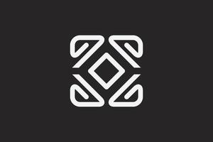 letter G ambigram logo design with form square vector