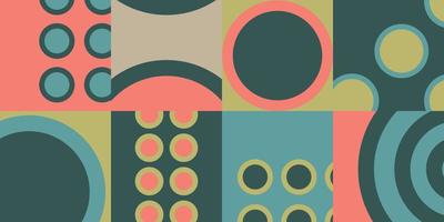 geometry abstract shape elegant retro background template vector