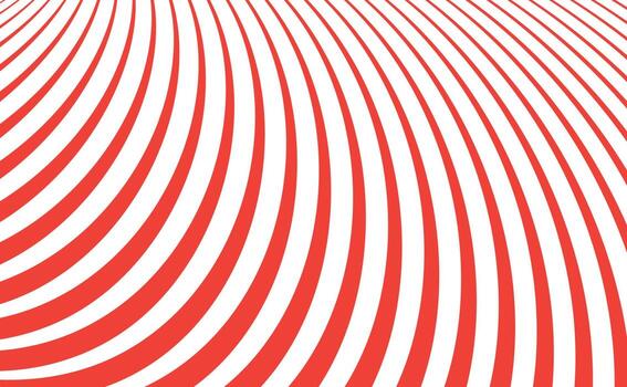 red and white curve line effect texture stripe background template cover vector design