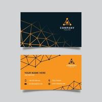 elegant modern business card, tech line pattern style, creative template vector design