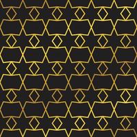 islamic golden luxury seamless pattern, star motif arabesque style, background texture vector
