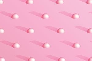 circle element realistic 3d pink pastel candy color romantic with shadow effect wallpaper background template design vector graphic
