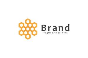 simple letter h beehive logo, honey product, brand identity vector