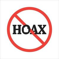 caution fake news information, hoax sign, warning circle icon design vector